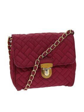 Authentic PRADA Chain Shoulder Bag Nylon Pink